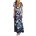 USA Dress O Neck Fashion Festival Dressy Lounge Maternity Graphic Casual Fourth of July Outfits Vestidos De Verano para Mujer 2025 Dark Blue