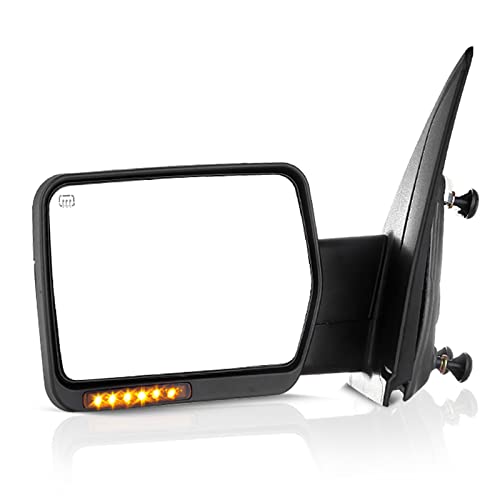 ECCPP Power Heated Turn Signal Puddle Lamps Driver Side Mirror Replacement fit 2007-2014 for Ford for F-150 Pickup Left