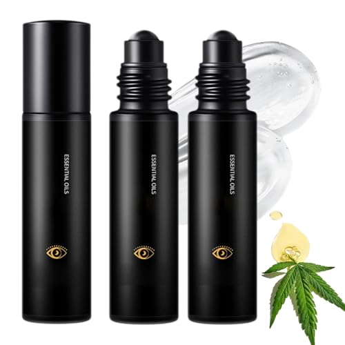Zevorify Barra Reparadora de Ojos para Hombres, Suero con Rodillo de Ojos con Bola de Masaje 360°, Hidrata y Desinflama, para Bolsas, Ojeras y Líneas de Expresión