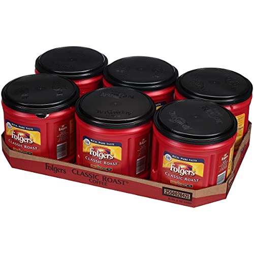 Image of Coffee, Classic Roast, Ground, 30.5 oz Canister, 6 /Carton