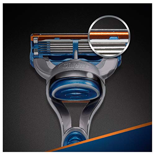 Image of Gillette Fusion Manual Razor and Gillette Fusion Manual Shaving Razor Blades - 4s Pack (Cartridge) combo pack