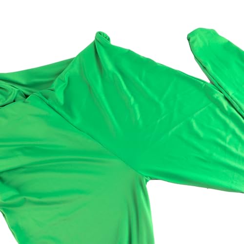 VOANZO Traje de Cuerpo Entero para fotografía Croma Verde, Unisex, para Adultos, elástico, para fotografía, vídeo, Efectos Especiales, Cosplay, Carnaval, Festival, 180 cm - imagen 4