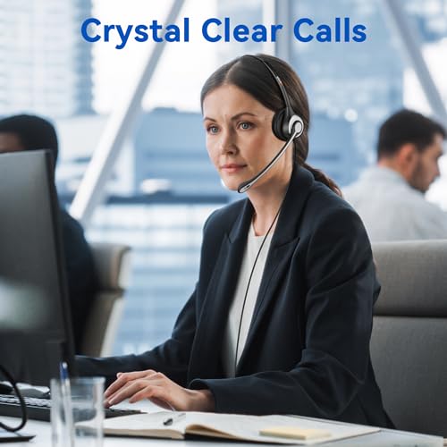 Wantek LS-600-2.5-1 Phone Headset With Microphone Noise Cancelling & Volume Controls thumb #4