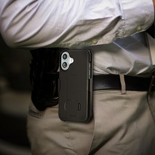 Encased HC440 Duraclip Compatible With Iphone 16 Plus Belt Clip Holster Case With Tempered Glass Screen Protector thumb #5