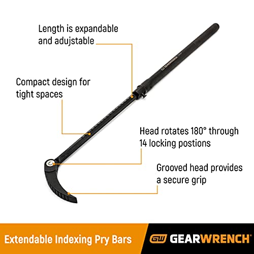 Gearwrench 33" Extendable Indexing Pry Bar - 82220 #TOP2