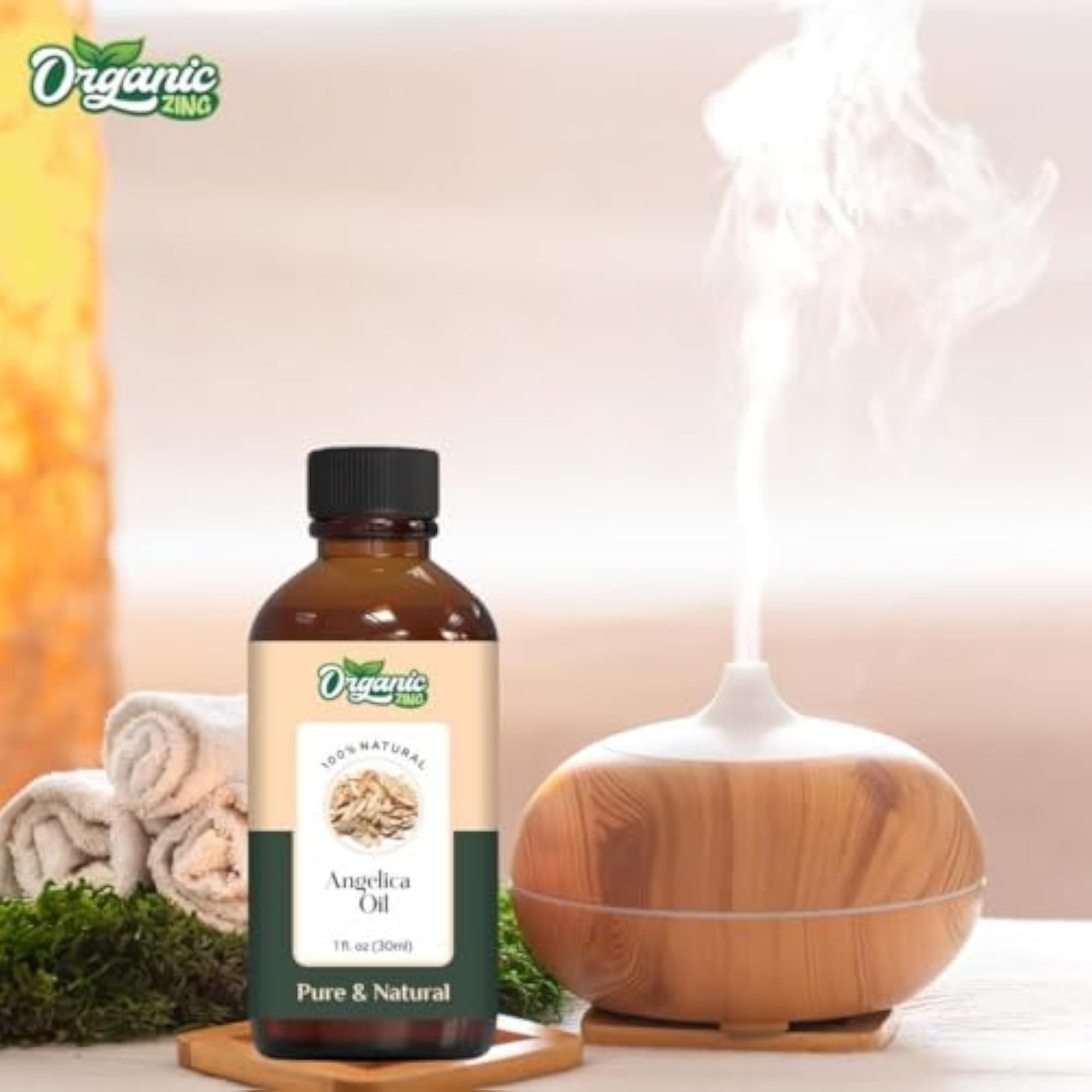 Organic Zing Angelica Essential Oil - 30ml, Natural Skincare