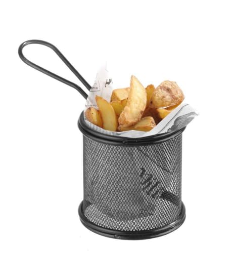 Cesta para fritos mini HENDI de 255x135x45 mm para raciones de patatas 6