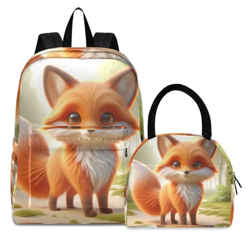 Sac isotherme étanche anti-fuites avec boîte à déjeuner renard