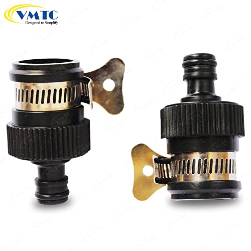 Image of VMTC Heavy-Duty Tap Connector Pair for 1 /2 inch Round Taps: Secure Connection, High-Pressure Resistant, Compatible with 1 /2-inch Pipes