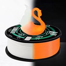 HP3DF Glow in The Dark PLA Filament, 3D Printer Filament, PLA Filament 1.75mm Dimensional Accuracy +/- 0.02mm, 1KG Spool 2.2 lbs, Fit Most FDM Printer Glow Orange