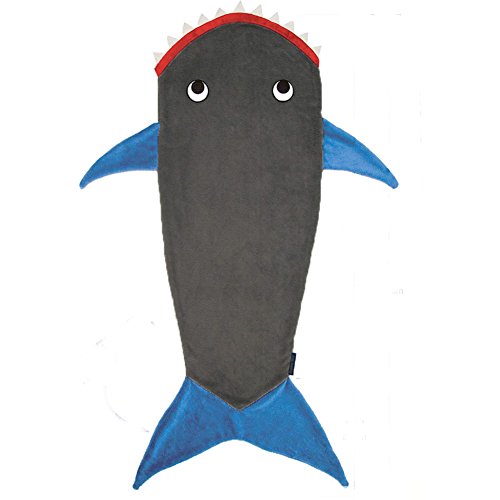 Awkli Shark Blanket, Mermaid Tail Blankets Children Sleeping Bag Soft Shark Tail Blanket Gifts for Kids 55.9'' x19.68''
