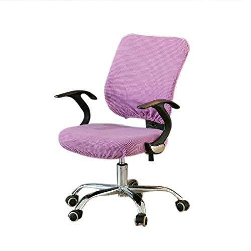 Bverionant Fundas para Silla Oficina Cubierta de la Silla Elástica, Moderno Funda para Silla de Escritorio, Protector para Sillas de Giratorias Silla para Ordenador Púrpura Claro