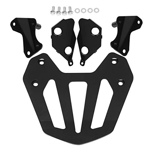 Porte-bagages arrière de moto noir avec support de montage pour GL1800 F6B 2013-2017