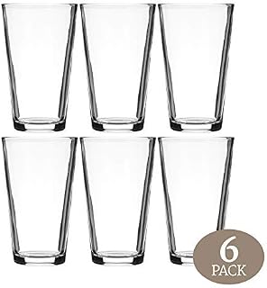 Modvera Drinkware Beer Pint Glass 16 Ounce | Versatile Cocktail Shaker Glass |