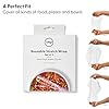 W&P Reusable Silicone Stretch Wrap, 1 Box with 3 Wraps (7x8, 10x11, 13x14), Oven, Dishwasher, Microwave & Freezer Safe, BPA Free #2