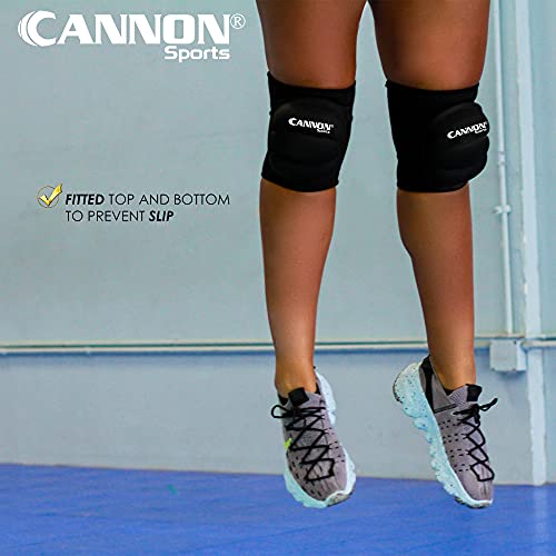 Cannon Sports Pro Series Volleyball Knee Pads With Extra Support For Volleyball, Soccer & Working (Black, Large) #TOP4