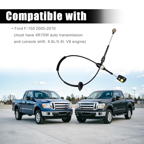 Automatic Transmission Shifter Cable Compatible with 2005-2008 Ford F-150, 2006-2008 Lincoln Mark LT 4R70W/E 4R75W/E With Console Shift by RepZevio - Used condition - Image 3