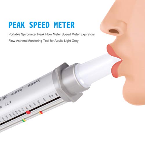 POPETPOP Testador de Capacidade Pulmonar Espirômetro Portátil Medidor de Velocidade de Pico de Fluxo