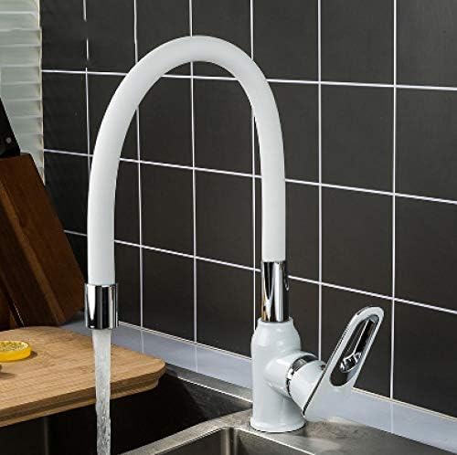 Robinet de cuisine à bec rétractable mélangeur d'évier monté sur pont