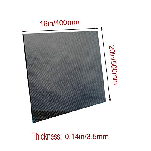 Feuille carbone 3K anti-vibration rigide 3,5mm pour quadcopter RC