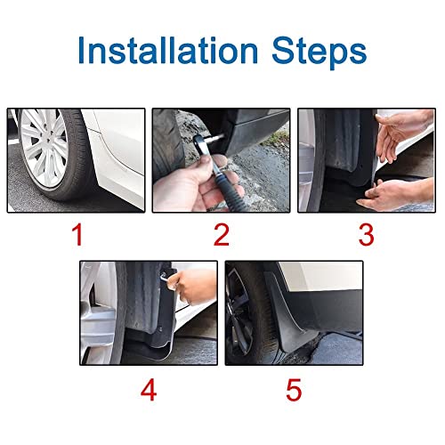 Guardabarros de coche para VW Golf 8 MK8 2020 2021 2022 protectores contra salpicaduras 5