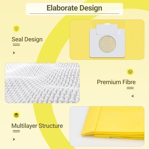 Miniatura 7 de 50558 Bolsas de vacío de repuesto para recipiente Kenmore tipo CQ 5055, 50555, 50557, 50558 y Panasonic tipo C-5, C-18, 200 Series, 400 Series, 600