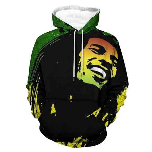 Rasta Reggae Casual Hoodies for Men Women Long Sleeve Sweatshirt Sweater Fall Outfits Tops