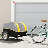 Solivagant Fahrradanhänger Schwarz und Gelb 45 kg Eisen, Outdoor-Aktivitäten,Radsport,Fahrradzubehör,Fahrradanhänger, 8.85 kg-94134