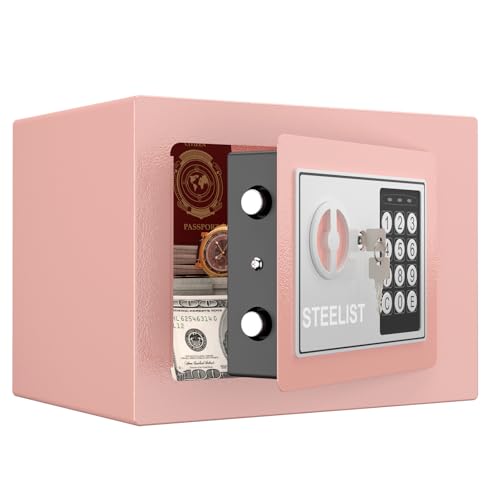 STEELIST 電子ミニ金庫 Pink