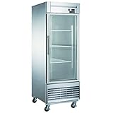 Dukers D28F-GS1 Bottom Mount Glass Single Door Commercial Reach-in Freezer