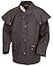 Outback Trading Company Unisex 5008 Bush Ranger Waterproof Breathable Long Sleeve Oilskin Cotton Western Duster Jacket, Brown, Large