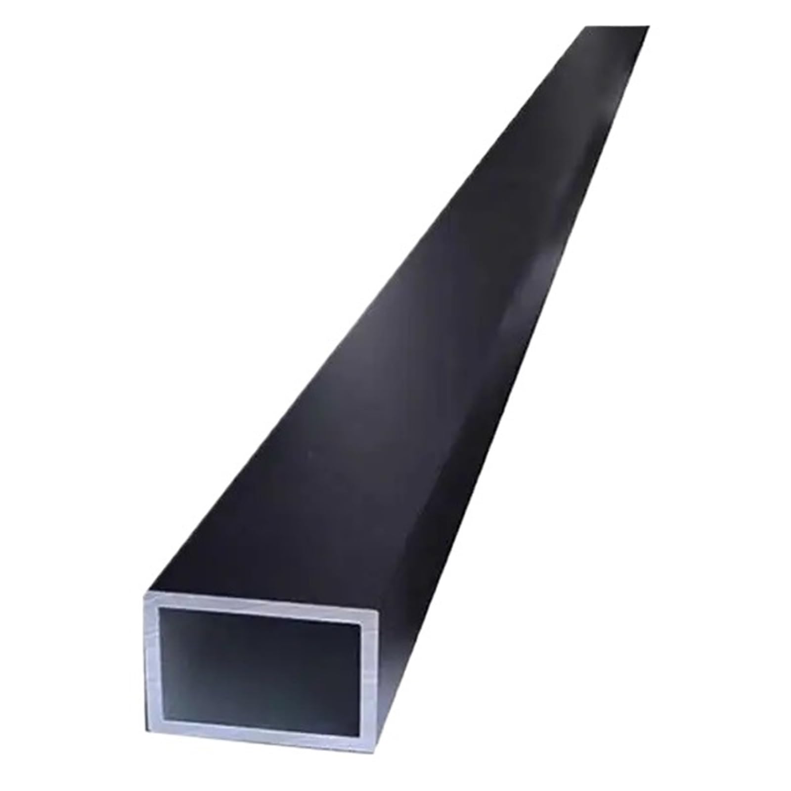 Perfil de tubo cuadrado de aluminio negro, ligero, resistente a la corrosión, 8x15, 10x20, 15x20, 20x40, 20x60mm, for marcos de puertas y ventanas