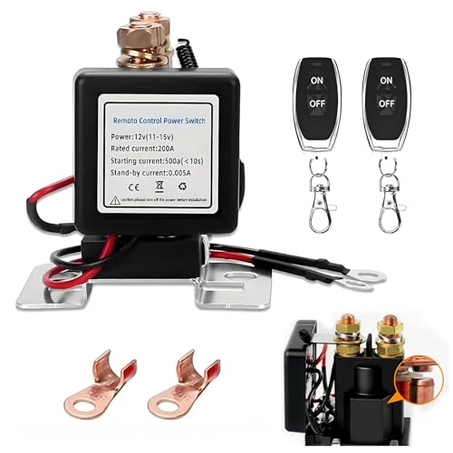 Wireless Remote Control Battery Relay Switch Car Starter, Remote Battery