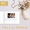 Elegant Wedding Guest Book - Perfect for Wedding Receptions, Baby Showers, Birthdays and Special Events - Polaroid Guest Book with 110 Lined Pages for Sign-in and Photos -Hardcover (White)