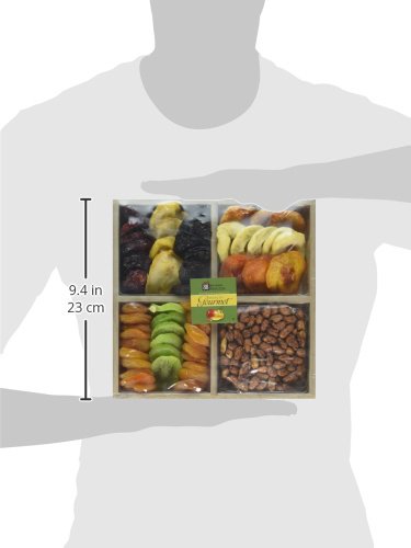 Broadway Basketeers Dried Fruit Gift Tray – Edible Gift Box Arrangements And Healthy Gourmet Gift Basket For Birthday, Appreciation, Thank You, Families, Sympathy, Easter, Mother's Day, Father's Day (2.5Lbs) #TOP1
