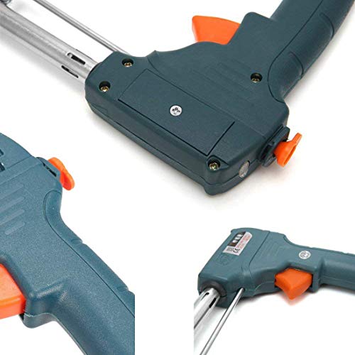 Image of DIY Crafts 220V 60W Automatic Send Tin Electric Soldering Iron Wedling Gun Rework Station Complete Kit Extra Pcs As Choice. (Design No # 1, Pack of 1 Set)