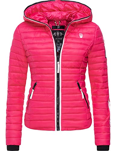 Preisvergleich Produktbild Navahoo Damen Übergangsjacke Steppjacke mit Kapuze Kimuk Prc Rosa Gr. M
