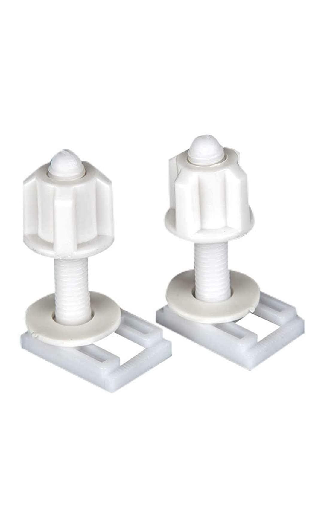 JACARIO 40mmx23mm Seat Cover Screw Hinges Kit for Wall Hung and One Piece Toilets Soft Close Hydraulic Seat Covers Size (40mm x 23mm)