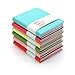Produktbild QUMENEY 6 STÜCKE Mini Klein Notizbuch Tragbares Tagebuch Notizbuch Personalisiert Memo mit PU-Lederhülle 10,5 x 8 cm/4 x 3 Zoll, 100 Seiten (6 Farben)