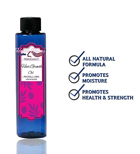 Vegan Hair Growth Oil | Habbie Beauty Supplies | Natural 4C Hair Oil | Hair Growth Products | 4 C Hair Care | Long Hair | 100% Natural Ingredients #TOP1