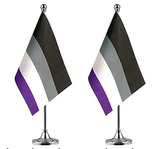 2-Pack Asexual Mini Desk Flags