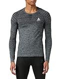 Odlo Herren ESSENTIAL SEAMLESS Langarm-Shirt mit Rundhals, Grey Melange, M