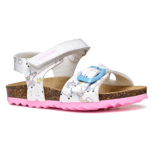 Geox B SANDAL CHALKI GIRL - Sandalo Baby - Madchen, White,