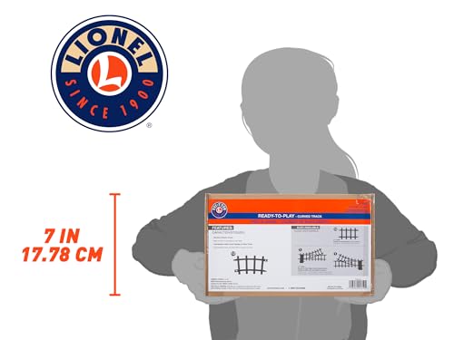 lionel ready-to-play 12-piece curved black plastic track pack