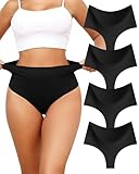 Levao Shapewear Damen Bauchweg Unterhose Tanga Hoher Taille Miederhose String Bauch Weg Miederslip Figurformende Unterwäsche Shaping für Frauen