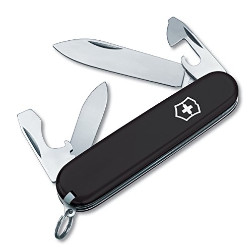 Victorinox Swiss Army Recruit Pocket Knife (Black)
