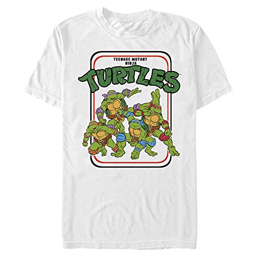 T-Shirt TMNT Homme Nickelodeon Vintage en coton noir pour un look geek authentique