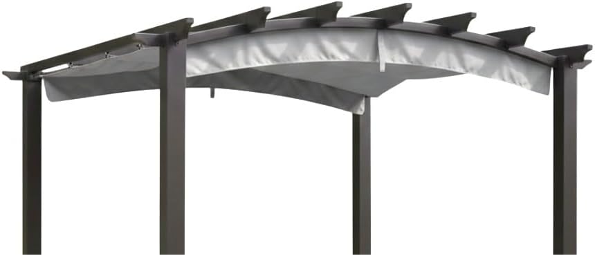 Garden Winds Reinforced Replacement Canopy Top Cover Compatible with The GFM00469A Arched 9' x 9' Pergola - Classic Sand, RipLock 350