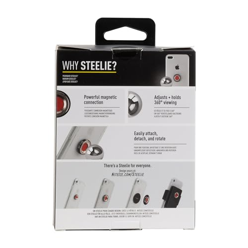 Image of Nite Ize Steelie Squeeze Clamp, Magnetic Phone Holder for Dash /Vent /Windshield, Compatible with MagSafe iPhone 12 Pro Max /Mini /Galaxy /Edge /Google Pixel and More