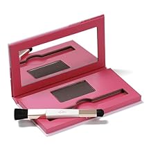 eSalon Root Touch Up + Brow Powder، Conceal & Cover امرأة سمراء متوسطة - مسحوق خط الشعر للنساء - فروة الرأس المخفي والحشو للترقق وتغطية الشعر الرمادي - يخلق شعرًا أكثر سمكًا وأكثر وضوحًا